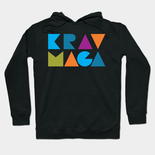 Krav Maga Rainbow Blocks Hoodie by polliadesign